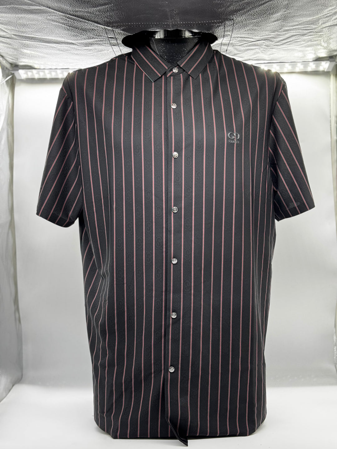 SEDA GUCCI NEGRO RAYAS