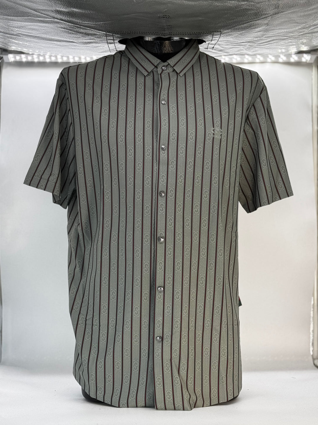 SEDA GUCCI BEIGE RAYAS