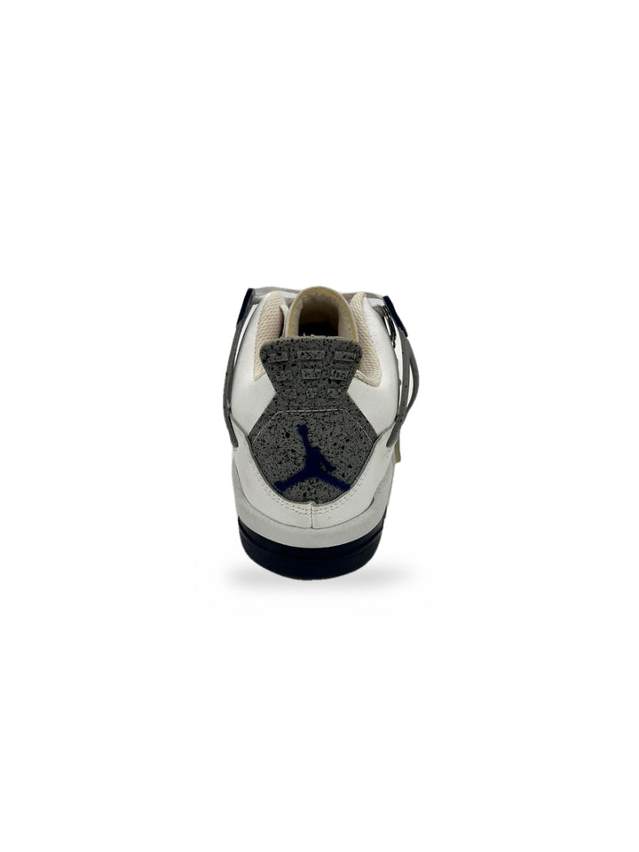 TENIS JORDAN 4 BLANCO MARINO GRIS
