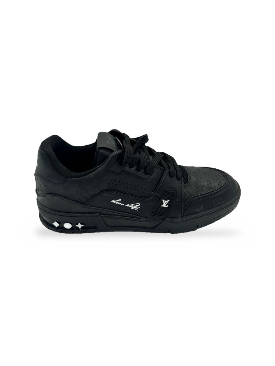 TENIS LV TRAINER TOTAL BLACK WHITE