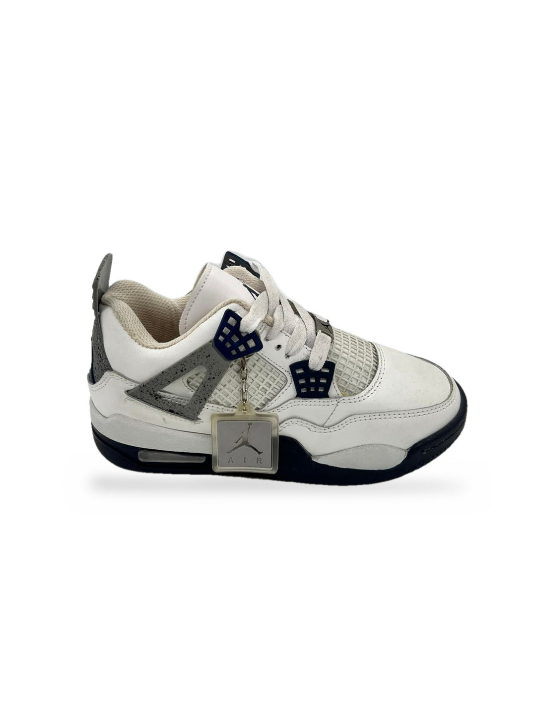 TENIS JORDAN 4 BLANCO MARINO GRIS