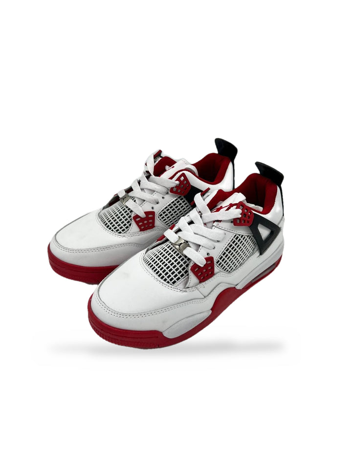 TENIS JORDAN 4 BLANCO ROJO NEGRO