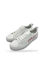 TENIS HUGO BOSS BLANCO ROJO FIRMA