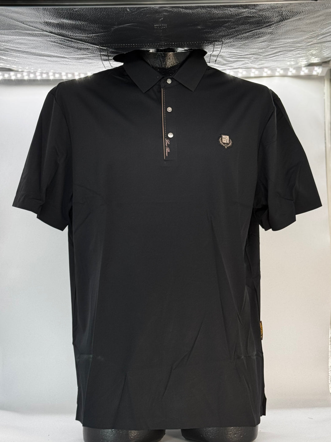 SEDA LORO PIANA NEGRO LOGO COBRE