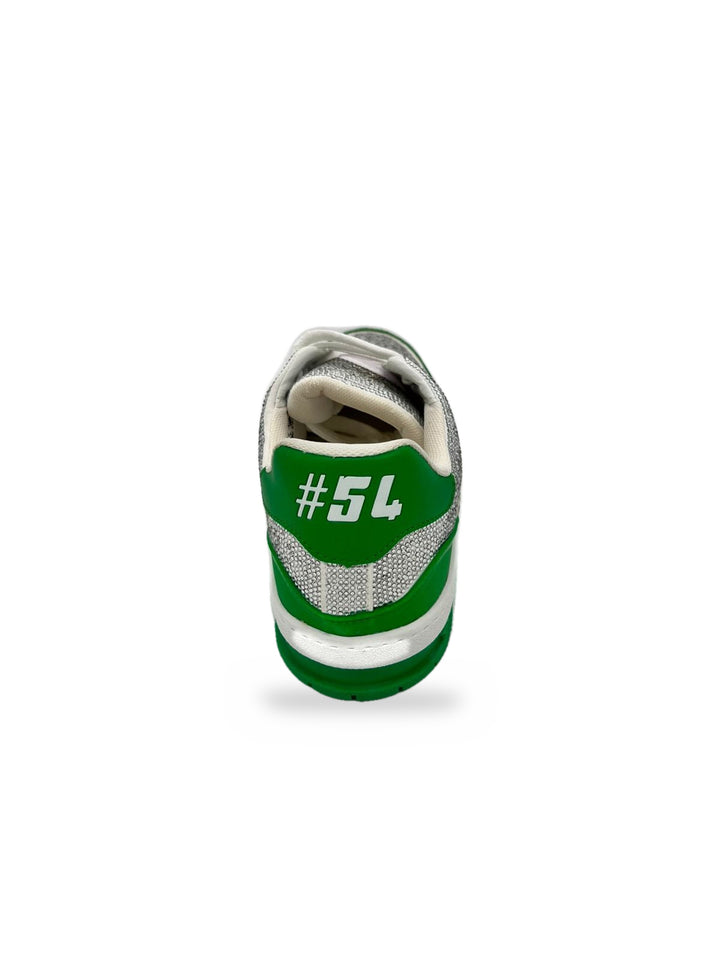 TENIS LV TRAINER CRYSTAL VERDE BLANCO