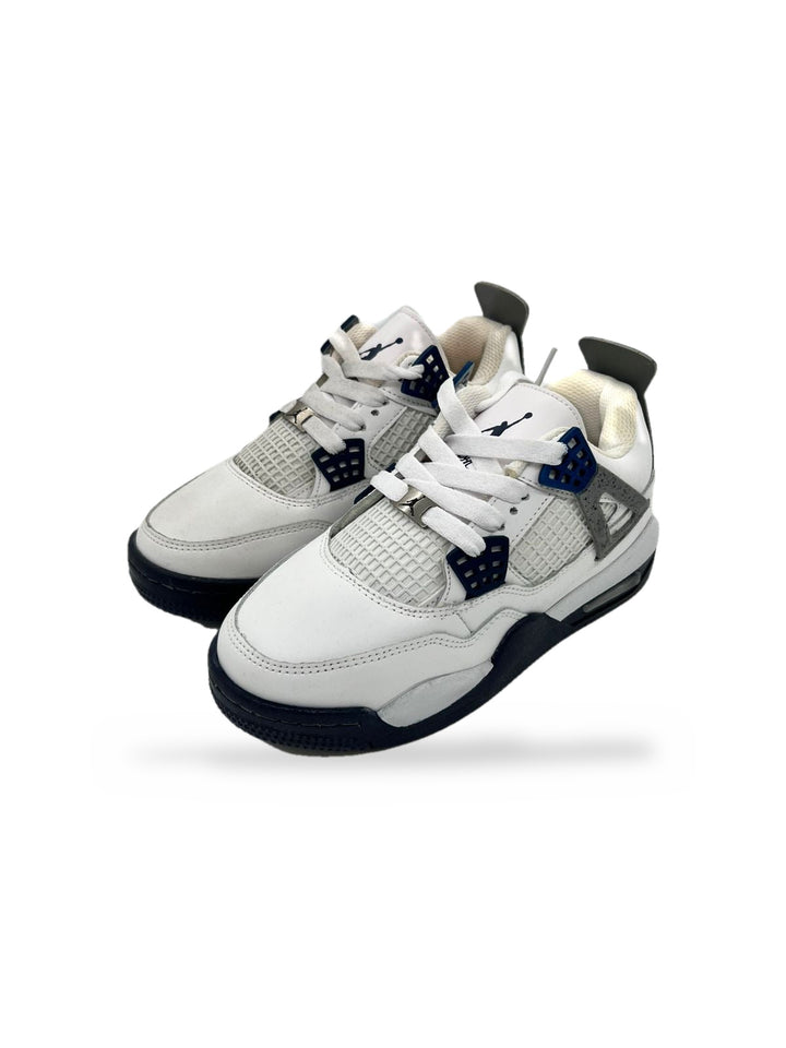 TENIS JORDAN 4 BLANCO MARINO GRIS