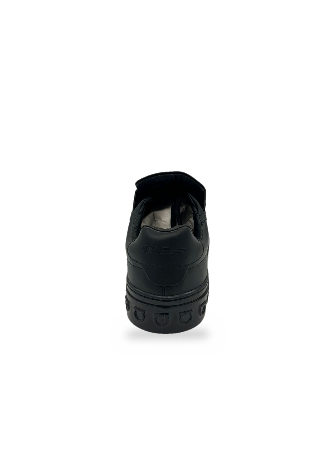 TENIS FERRAGAMO NEGRO TOTAL SUELA ROJA