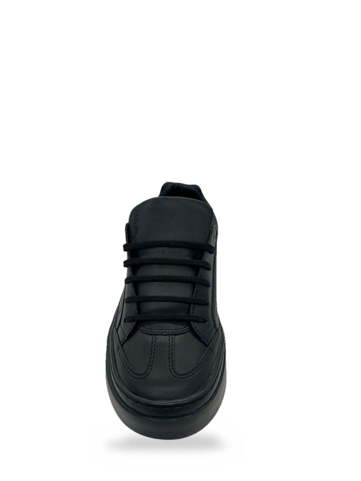 TENIS FERRAGAMO NEGRO TOTAL SUELA ROJA