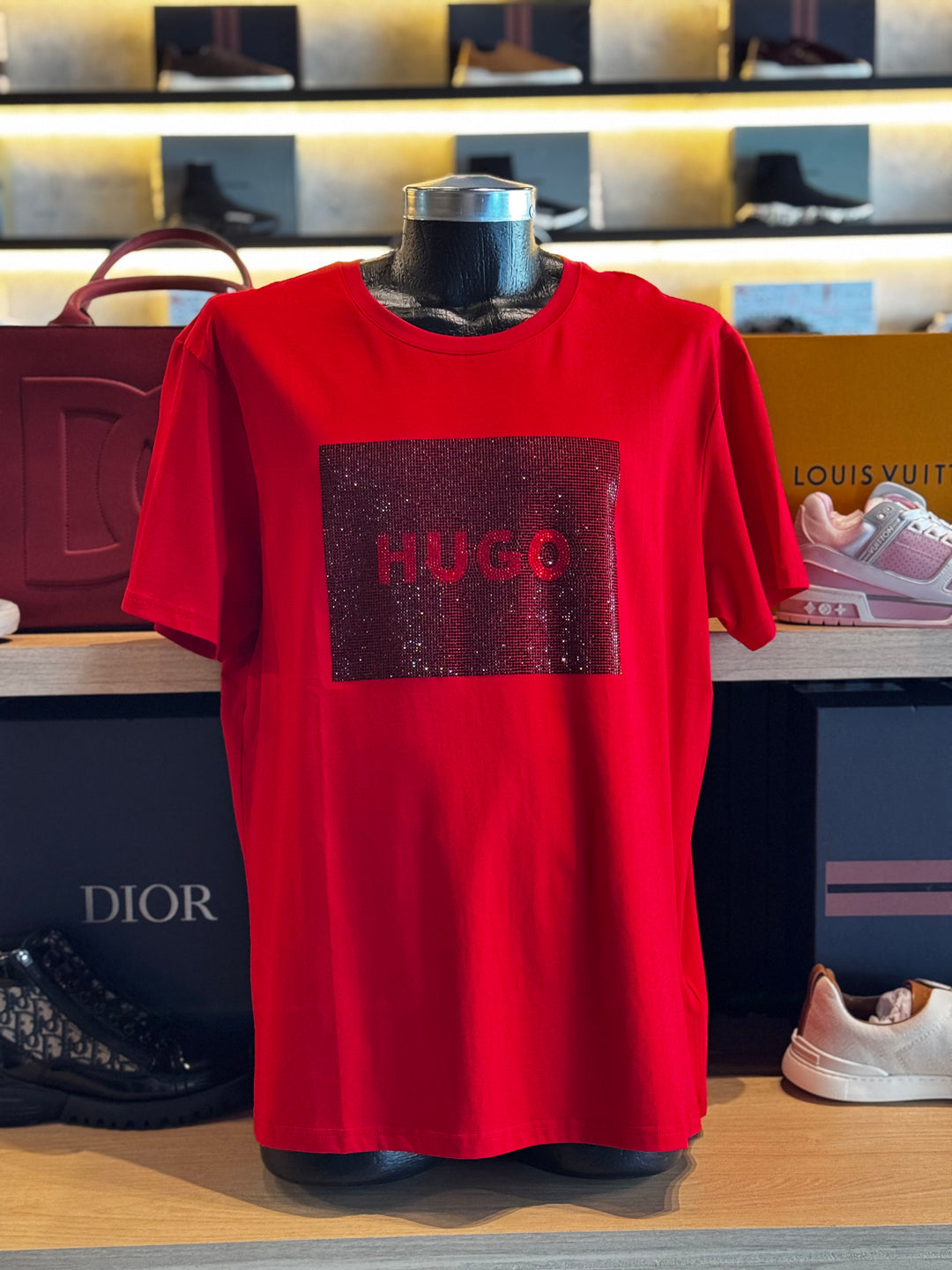 PLAYERA HUGO BOSS RED BLACK (L)