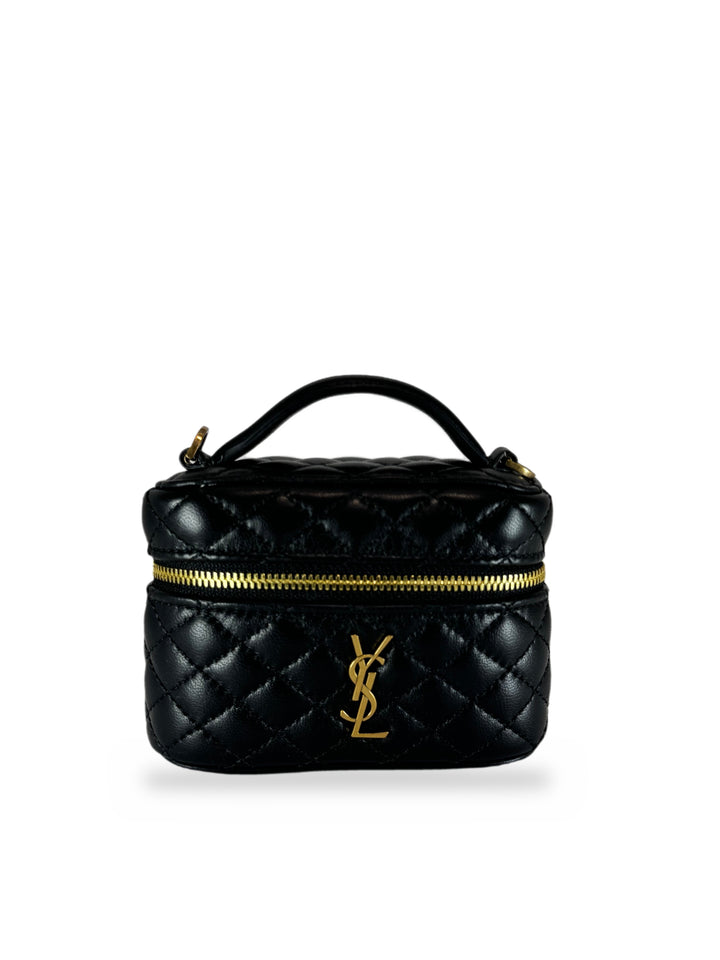 SAINT LAURENT QUILTED VANITY CASE