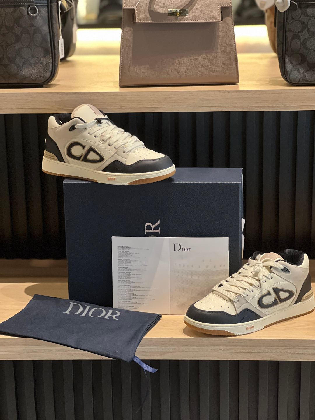TENIS DIOR B57 MID LATE NEGRO