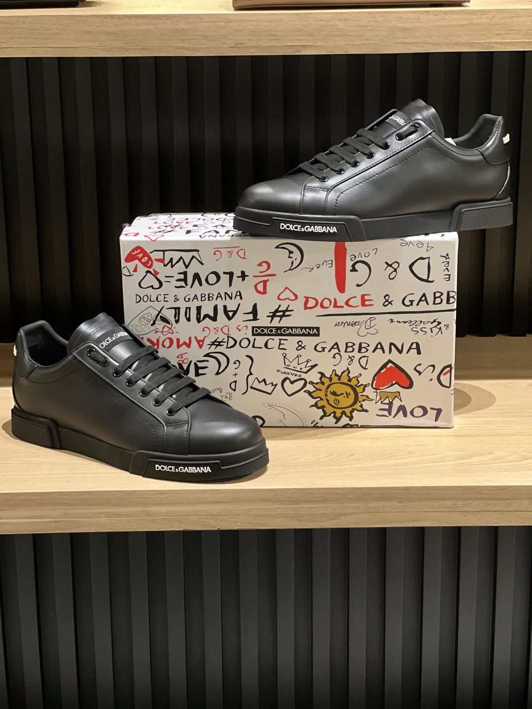 TENIS D&amp;G NEGRO TOTAL MATE