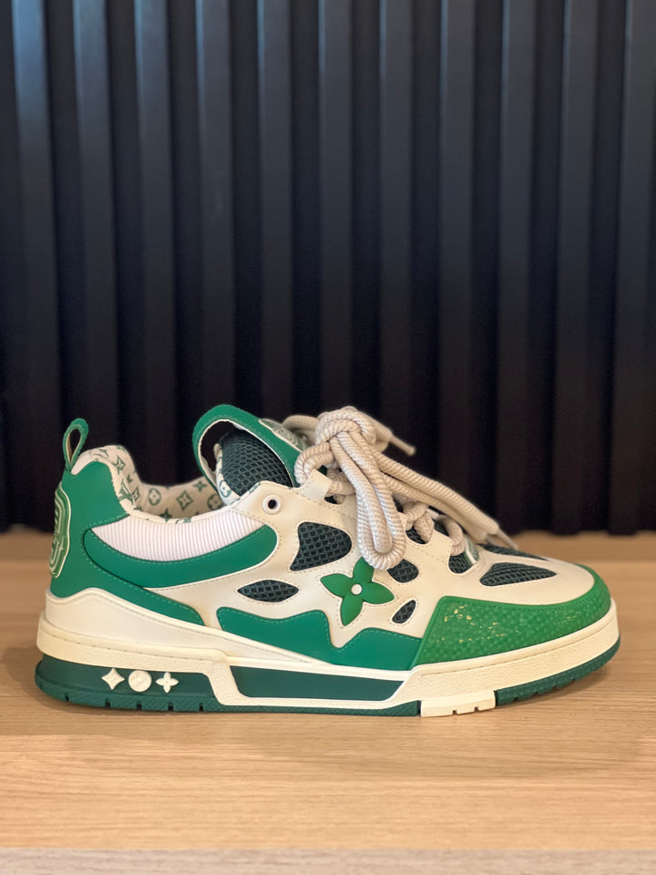 TENIS LV SKATE VERDE BLANCO