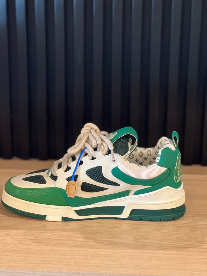 TENIS LV SKATE VERDE BLANCO