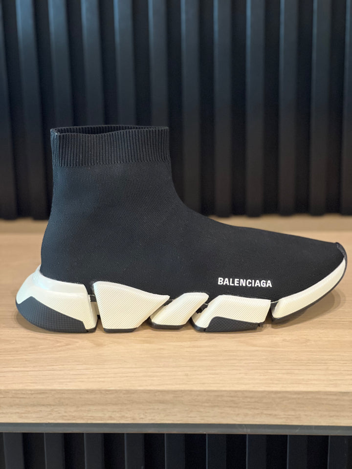 TENIS BALENCIAGA SPEED NEGRO BLANCO CLASICO