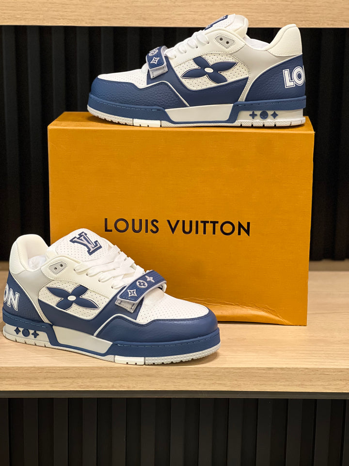 TENIS LV BROCHE BLANCO AZUL