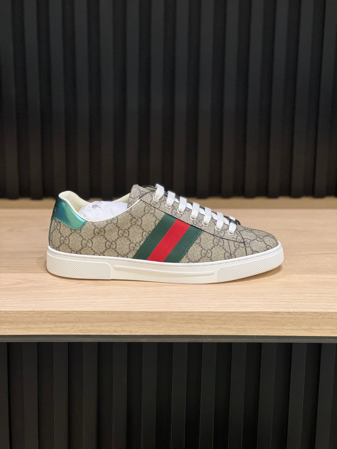 TENIS GUCCI ACE KHAKI