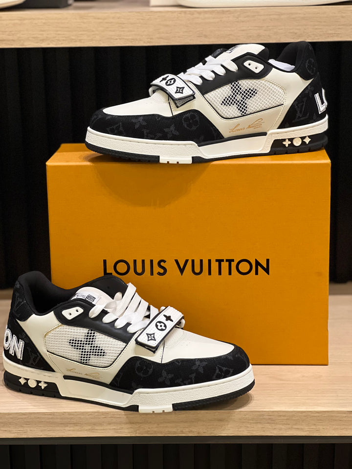 TENIS LV BROCHE BLANCO NEGRO