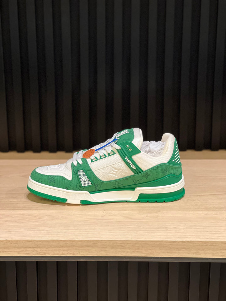 TENIS LV TRAINER VERDE BLANCO