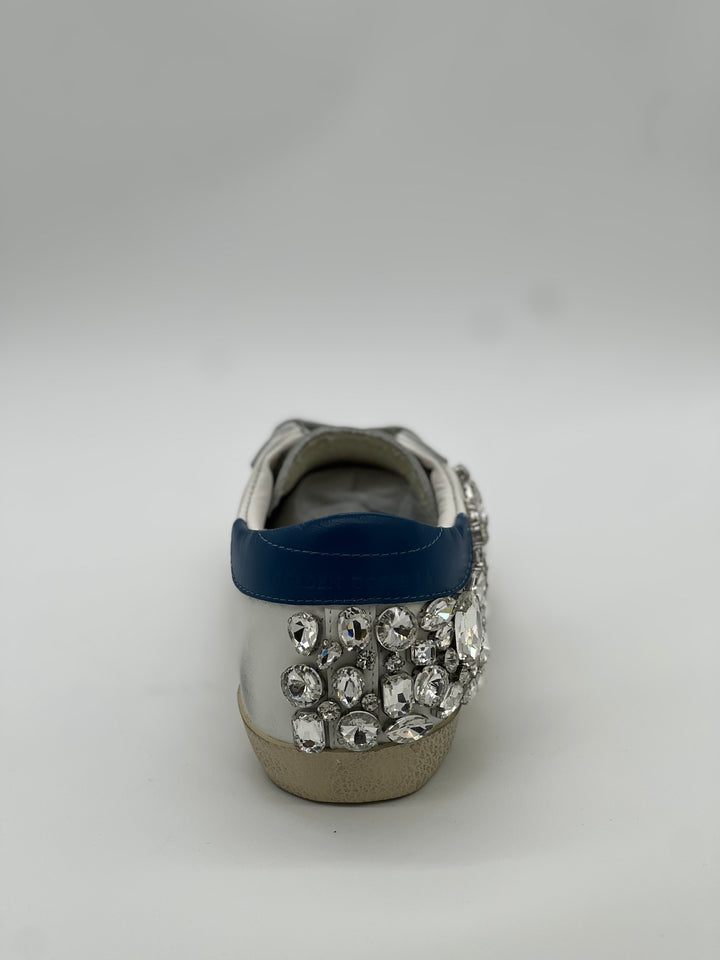 TENIS GOLDEN GOOSE SUPER STAR BLUE CRYSTAL