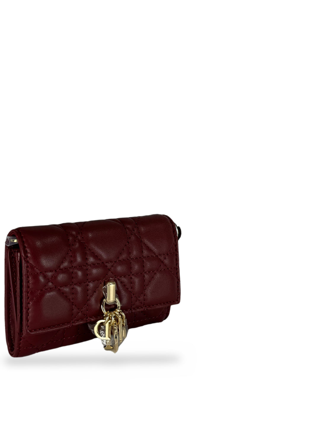 Lady Dior Lotus Wallet Rojo Cereza