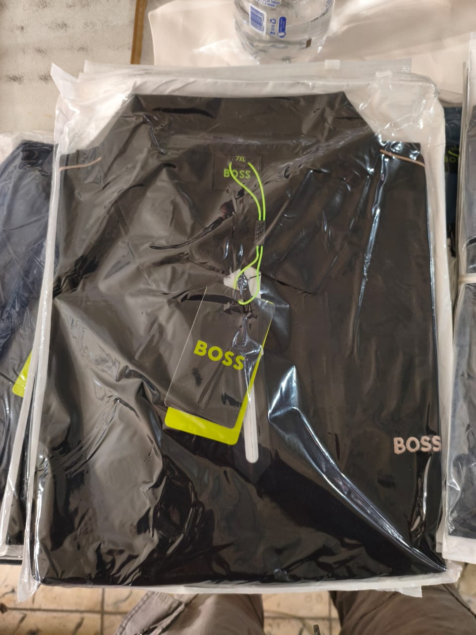 ALGODÓN BOSS NEGRO BEIGE