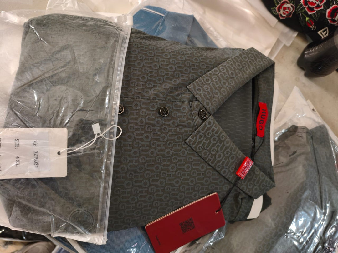 SEDA HUGO MONOGRAMA GRIS